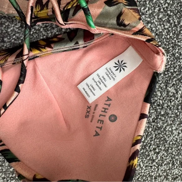 Athleta Green and Tan Leaf Bikini - Picture 5 of 8